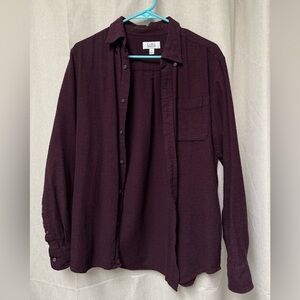 Men’s Relaxed Button Down Shirt - M